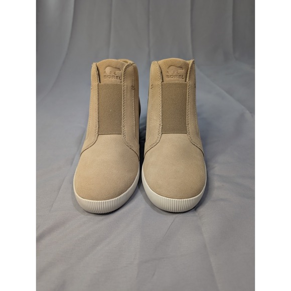 SOREL Out n About Pull On Wedge Womens Waterproof Suede Shoes Boots Size 7.5 - Picture 2 of 7